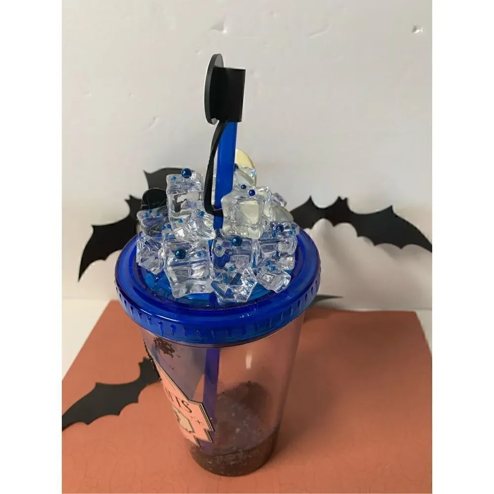 Handmade Snow Globe Halloween/Salem Tumbler